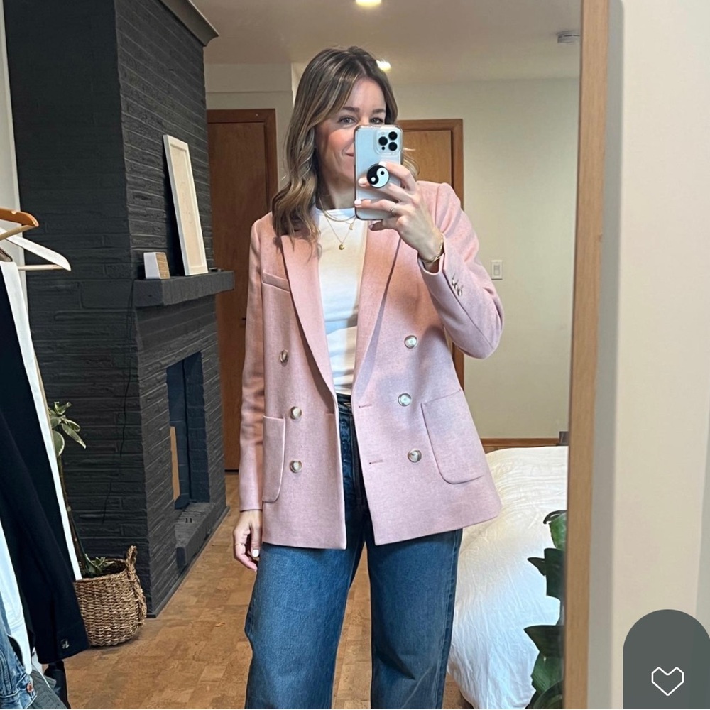 Sezane Michele Jacket, Double-Breasted Blazer